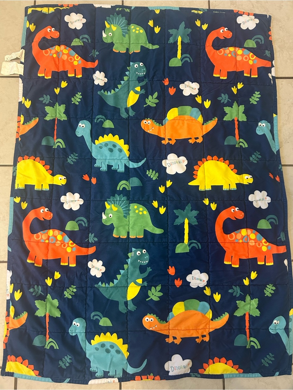 Kids Navy Dinosaur Sleep Sack - Colorful Dino Print